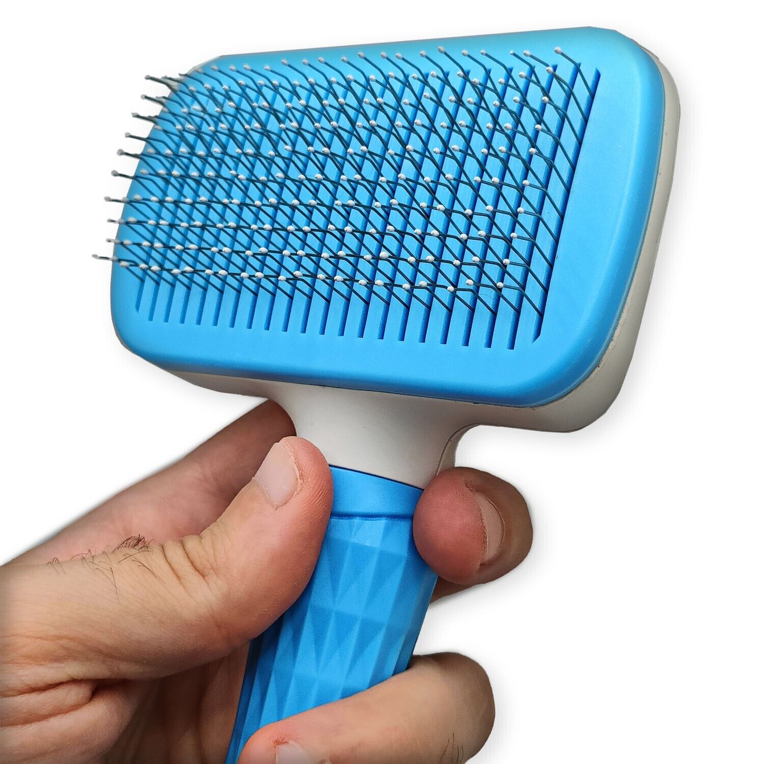 Comb with handle for pet shedding